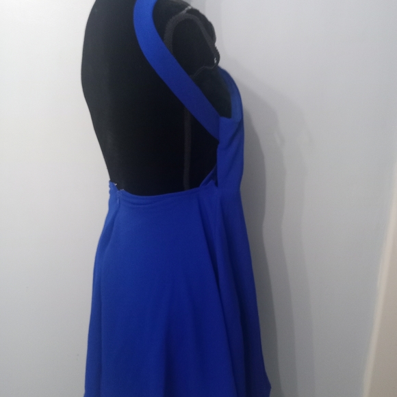 Lulus Blue Halter Dress Size M - Picture 3 of 5